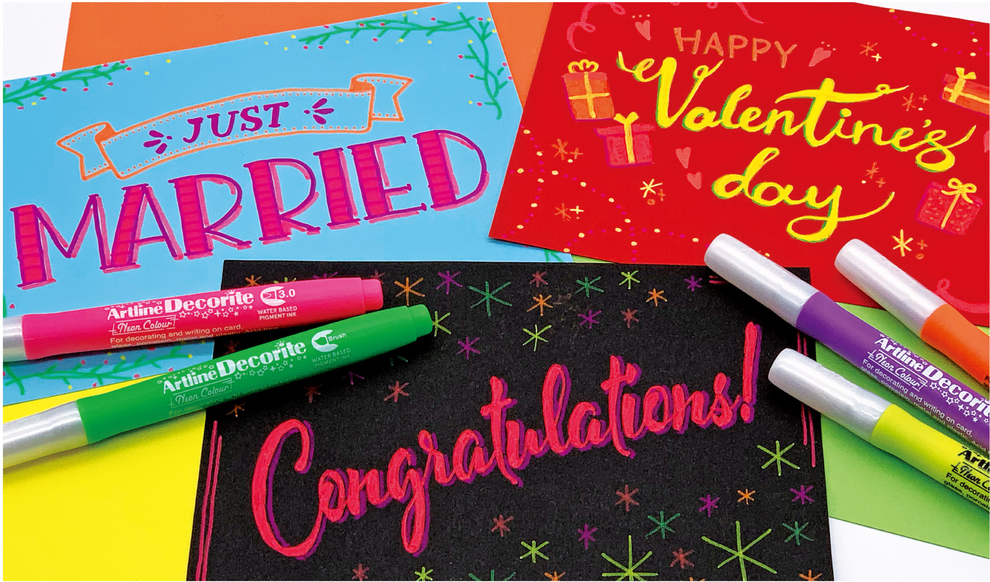 アートライン Decorite(デコライト)」にネオンカラー 5色を追加