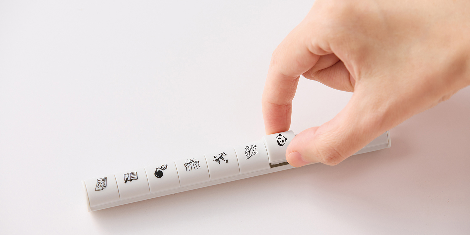 3個のミニスタンプがセットになった「nototo 10（ノトト テン）専用